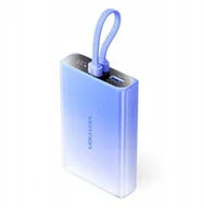 Powerbanki - Vention 10000 mAh USB-C + Lightning + USB-A 22.5W z wyświetlaczem LED niebieski - miniaturka - grafika 1