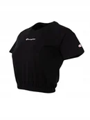 Koszulki i topy damskie - Champion Koszulka Damska Crop Top 115211 Czarna Xs - miniaturka - grafika 1