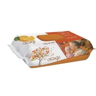 Chusteczki nawilżane - Sleepy Baby Wet Wipes Orange 120 szt. – chusteczki nawilżane dla dzieci, zapach pomarańczowy, z Turcji - miniaturka - grafika 1