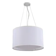 Lampy sufitowe - Light Prestige Abażurowa LAMPA wisząca MILK LP-021/4P WH minimalistyczna OPRAWA zwis okrągły biały LP-021/4P WH - miniaturka - grafika 1