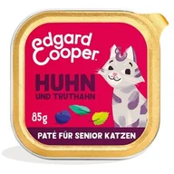 Mokra karma dla kotów - Edgard & Cooper karma mokra dla kota Senior Paté Indyk i kurczak 32x85 g - miniaturka - grafika 1