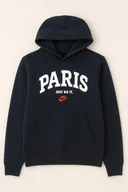 Bluzy męskie - Nike Sportswear Bluza Męska czarna z kapturem HJ7426-010 r. L - miniaturka - grafika 1