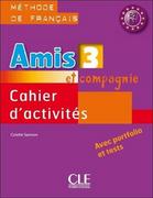 Książki do nauki języka francuskiego - Colette Samson Amis et compagnie 3 ćwiczenia + CD CLE - miniaturka - grafika 1