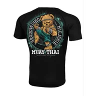 Kimona, stroje i obuwie - Środowisko Miejskie Rashguard Krótki Rękaw Muay Thai Bear Black - miniaturka - grafika 1