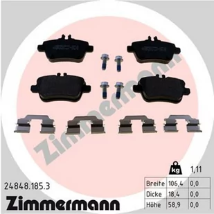 Klocki hamulcowe - komplet ZIMMERMANN 24848.185.3 - Klocki hamulcowe - miniaturka - grafika 1