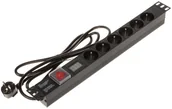 Listwy zasilające - Listwa zasilająca 6 gniazd PD-6/R-VA - miniaturka - grafika 1