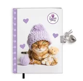Zabawki kreatywne - Pamiętnik z zakładką i kłódką The sweet pets Kot - Beniamin - miniaturka - grafika 1