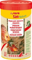 Pokarm dla ryb - SERA Płatki San Nature - pokarm wybarwiający premium 250 ml - miniaturka - grafika 1
