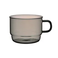 Kubki - Hario Colors Stacking Mug Cup Szklany kubek szary 300 ml - kubek - miniaturka - grafika 1