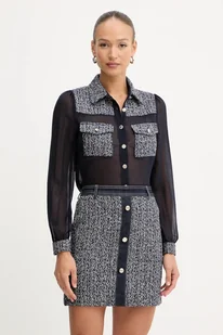 Morgan koszula damska kolor granatowy regular z kołnierzykiem klasycznym COSCAR - Koszule damskie - miniaturka - grafika 1