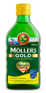 Mollers gold tran norweski sm.cytr.250 ml - Przeziębienie i grypa - miniaturka - grafika 1