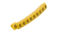 Inne akcesoria elektryczne - Ergom Oznacznik przewodów OZ-2/6 żółty E04ZP-01020400700 100szt.) 01020400700 - miniaturka - grafika 1