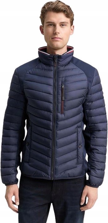 TOM TAILOR KURTKA MĘSKA PIKOWANA GRANATOWA 3XL 1J9A