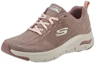 Buty sportowe damskie - Skeakersy Skechers Arch Fit Comfy Wave - 149414-GYPK - 41 - miniaturka - grafika 1