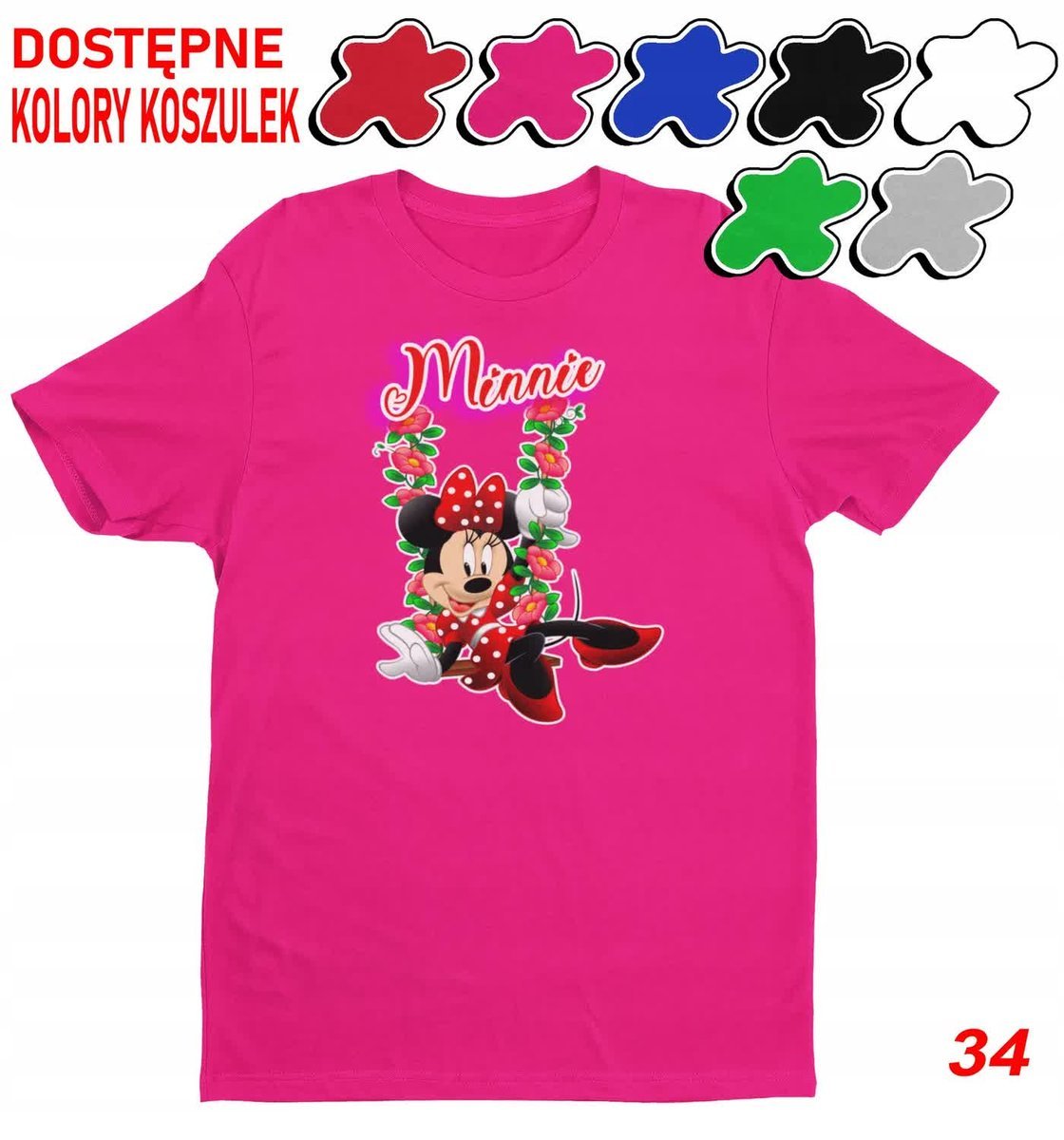 Dziecięca Koszulka Z Nadrukiem Duży Wybór -M 134-140
