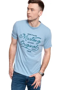 Męski T-Shirt Mustang Alex C Embro Aw 1008954 5124-M - Koszulki męskie - miniaturka - grafika 1
