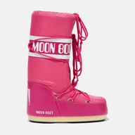 Kozaki damskie - Damskie Buty zimowe MOON BOOT MB ICON NYLON 80D1400440-J003 – Różowy - miniaturka - grafika 1