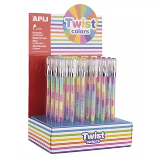 Długopis żelowy Apli Kids - Twist Colors - Flamastry - miniaturka - grafika 1