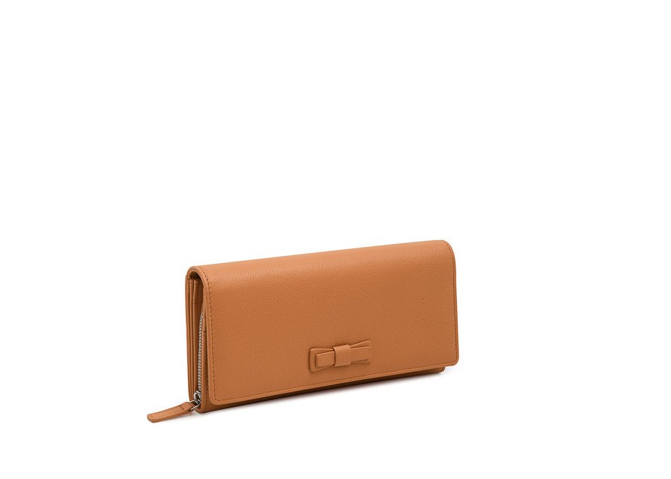 Portfel Damski Valentini Bow 277 Karmelowy