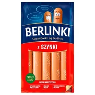 Kiełbasa i wędliny - Berlinki Kiełbasa z szynki 225 g - miniaturka - grafika 1