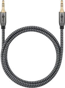 Kabel audio Jack 3,5mm x2 Goobay Plus TEXTIL 1m - Kable - miniaturka - grafika 2