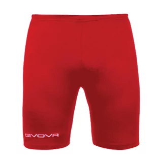 Spodnie sportowe męskie - Spodenki piłkarskie termoaktywne dla dorosłych Givova Bermuda Skin czerwone - grafika 1