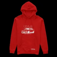 Odzież do sportów motorowych - Bluza z kapturem przód BMW E46 czerwona-3XL - miniaturka - grafika 1