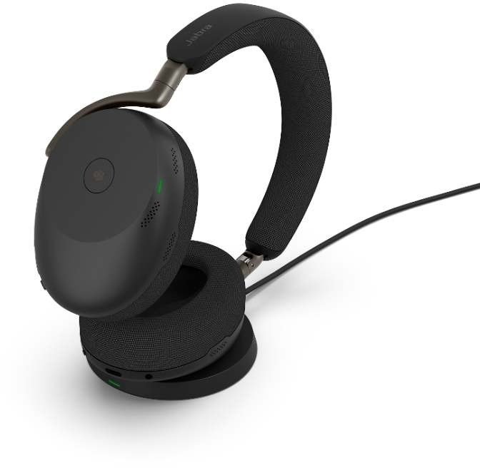 Słuchawki Jabra Evolve3 85 UC + Stacja dokująca + Link 390c czarny