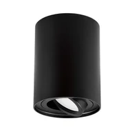 Lampy sufitowe - OPRAWA NATYNKOWA SPOT TUBA CZARNA CONE W1 - miniaturka - grafika 1