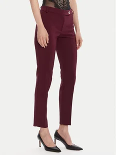 Rinascimento Chinosy CFC0126225003 Bordowy Slim Fit - Spodnie damskie - miniaturka - grafika 1