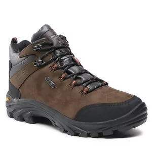Buty trekkingowe damskie - Trekkingi Regatta - Burrell Leather RMF581 Peat 6V3 - grafika 1