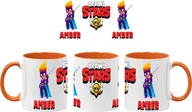 Kubki - Vega Kubek Ceramiczny Prezent Tasse Mug Mug Brawl Stars Battle Arena Amber, Pomarańczowy 330 ml - miniaturka - grafika 1