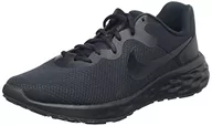 Trampki męskie - Nike Revolution 6, Trampki męskie, Black Dark Smoke Grey, 38.5 EU - miniaturka - grafika 1