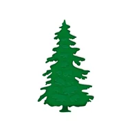 Scrapbooking - Wykrojnik dpCraft choinka 3d 10,2 cm x 6,3 cm - miniaturka - grafika 1