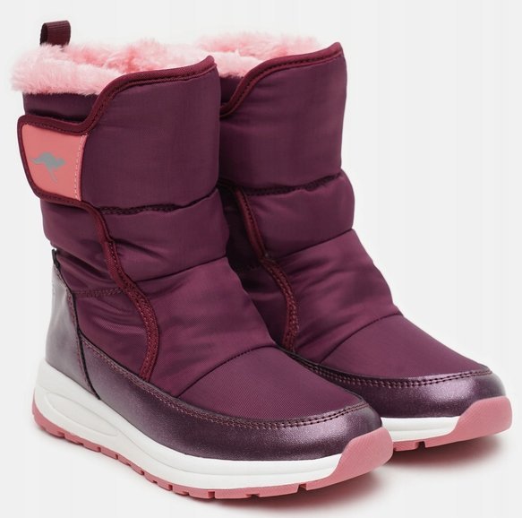 KANGAROOS ŚNIEGOWCE DZIEWCZĘCE FIOLETOWE CIEPŁE 35 JOA