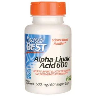 DOCTOR'S BEST DOCTOR'S BEST Alpha-Lipoic Acid 600 60vegcaps - Witaminy i minerały dla sportowców - miniaturka - grafika 3