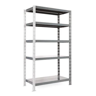 Regał półkowy 1800x1600x500 mm, 5 półek, nośność półek 200 kg, dodatkowy - Szafy i regały magazynowe - miniaturka - grafika 1