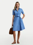 Sukienki - LAUREN RALPH LAUREN Sukienka koszulowa 200748950017 Niebieski Regular Fit - miniaturka - grafika 1