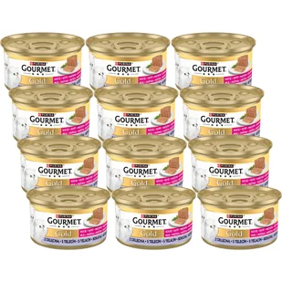 Purina Gourmet Gold Kitten mus z cielęciną 12x85g - Mokra karma dla kotów - miniaturka - grafika 1