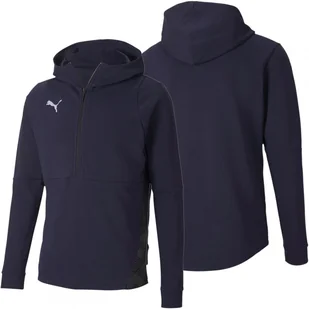 Puma bluza męska dresowa granatowa z kapturem 656492 06 XL - Bluzy męskie - miniaturka - grafika 1