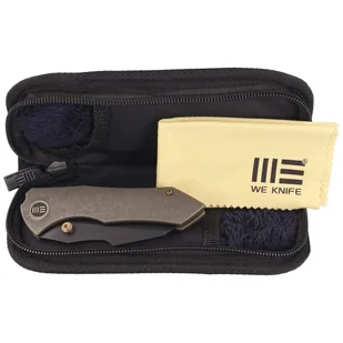 Nóż składany WE Knife High-Fin Bronze Titanium, Black Stonewashed CPM 20CV by Gavko Knives (WE22005-2) - Noże - miniaturka - grafika 9