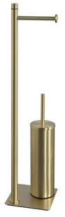 Sapho Gedy Trilly - Uchwyt na papier toaletowy i szczotkę toaletową, złoty TR3288 - Stojaki i wieszaki na papier toaletowy Sapho Gedy Trilly - Uchwyt na papier toaletowy i szczotkę toaletową, złoty TR3288 - Stojaki i wieszaki na papier toaletowy - miniaturka - grafika 1