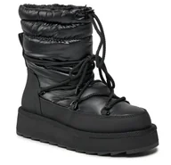 Śniegowce damskie - B1A1* ŚNIEGOWCE DAMSKIE CZARNE OCIEPLANE TAMARIS 36 - miniaturka - grafika 1