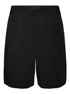Spodenki damskie - VERO MODA Damskie szorty VMZELDA H/W Loose Shorts EXP NOOS, czarny, 40 - miniaturka - grafika 1