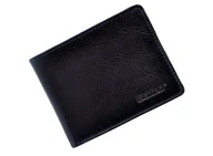 Portfele - BARTEX 1007M skórzany portfel męski granatowy Slim 1007M - miniaturka - grafika 1