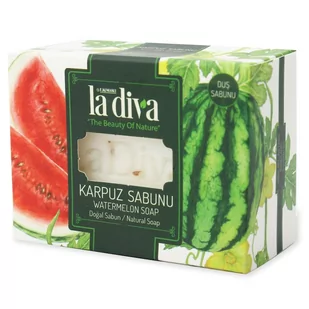 LA DIVA MYDŁO W KOSTCE ARBUZ 120 g - LA DIVA BP-8699266392916 - Mydła - miniaturka - grafika 1