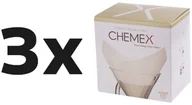 Akcesoria i części AGD - Zestaw: 3x Chemex filtry papierowe kwadratowe - Białe - 6, 8, 10 filiżanek - miniaturka - grafika 1