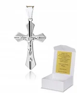 Biżuteria dla dzieci - 925 Srebrny Krzyżyk Katolicki 925 2,09g 4,cm K3 - miniaturka - grafika 1