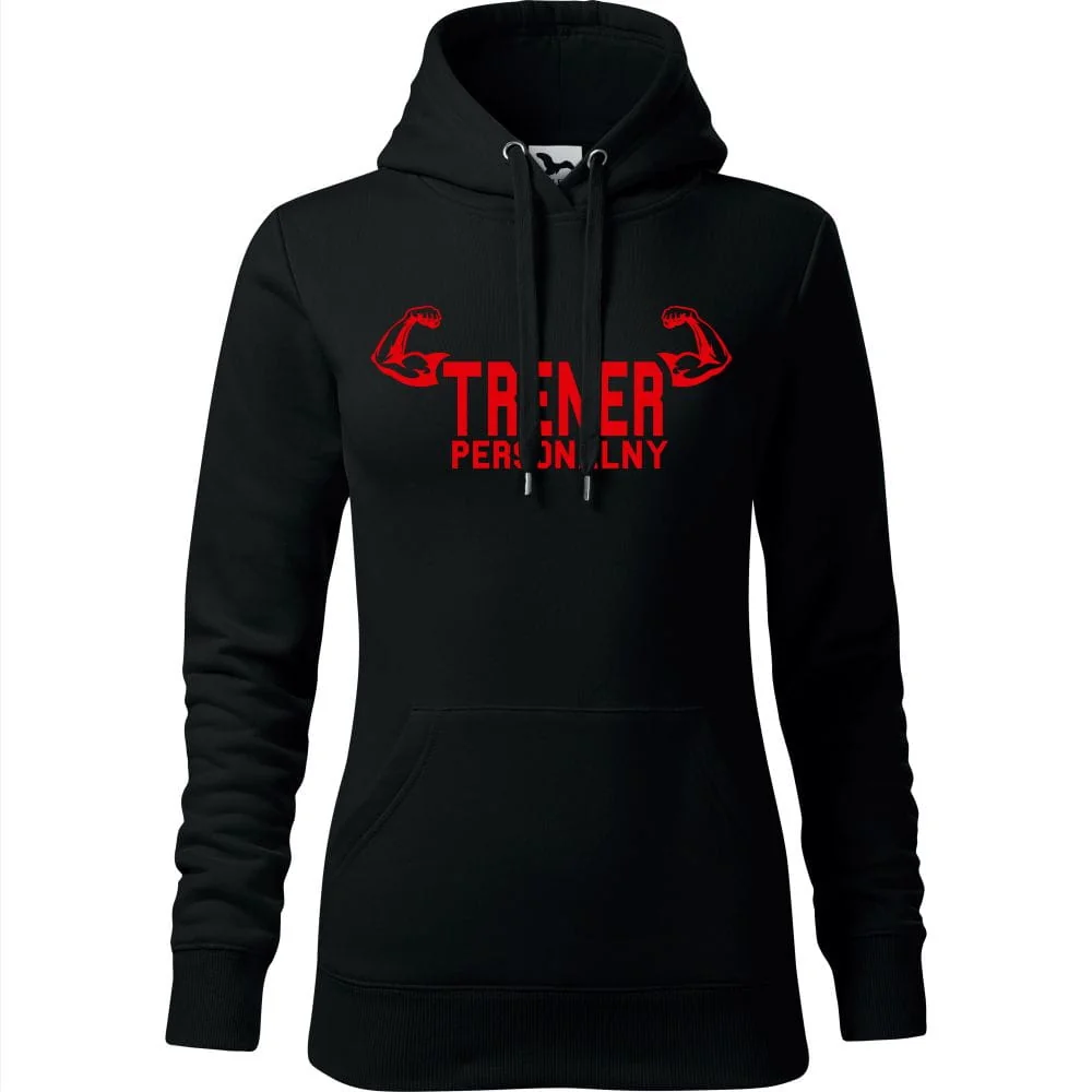 Damska Bluza Z Kapturem - Trener Personalny Czarny S