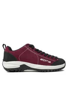 Alpina Trekkingi Diamond 636H-3 Bordowy - Buty trekkingowe damskie - miniaturka - grafika 1
